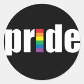Pride Black Sticker (Vorderseite)