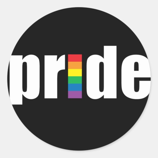 Pride Black Sticker (Vorderseite)
