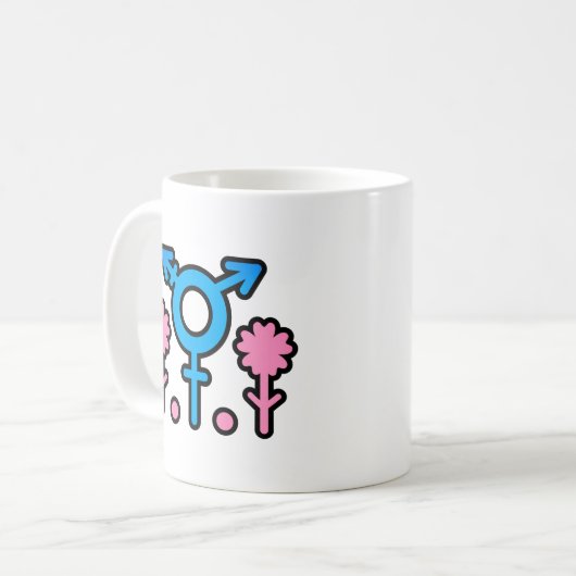 Pride Blossom Celebration Tasse (Vorderseite Links)