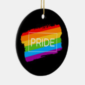 Pride Brushhub Rainbow Keramik Ornament (Rechts)
