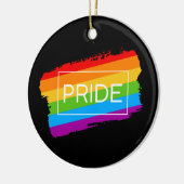 Pride Brushhub Rainbow Keramik Ornament (Links)