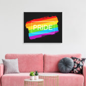 Pride Brushhub Rainbow Leinwanddruck (Insitu (Wohnzimmer))