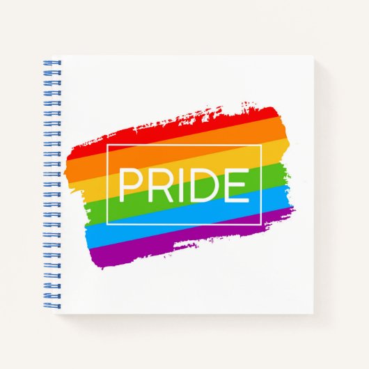 Pride Brushhub Rainbow Notizblock (Vorderseite)
