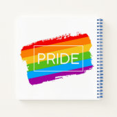 Pride Brushhub Rainbow Notizblock (Rückseite)
