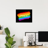 Pride Brushhub Rainbow Poster (Heimbüro)
