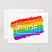 Pride Brushhub Rainbow Postkarte (Vorne/Hinten)