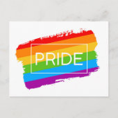 Pride Brushhub Rainbow Postkarte (Vorderseite)