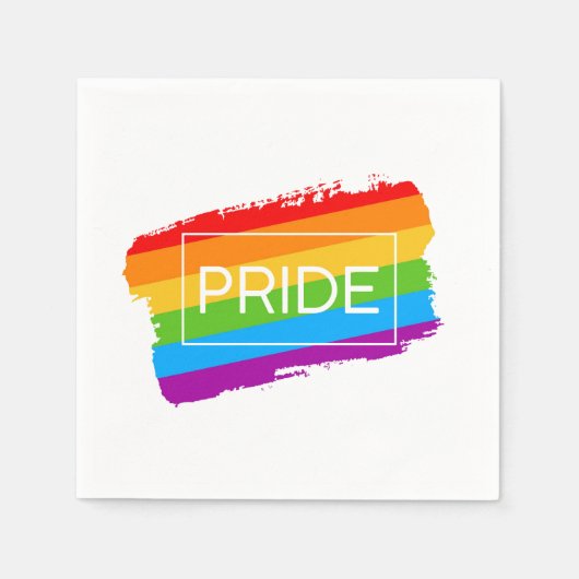Pride Brushhub Rainbow Serviette (Vorderseite)