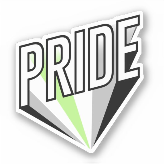 Pride Burst Aufkleber (Vorderseite)