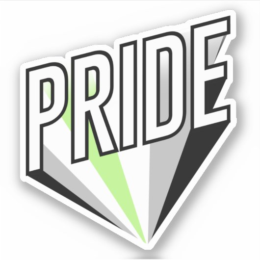 Pride Burst Aufkleber (Vorderseite)