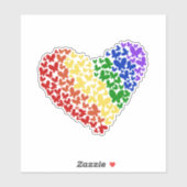 Pride Butterfly Herd - LGBTQ+ Flaggenfarben Aufkleber (Blatt)