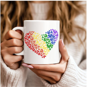 Pride Butterfly Herd - LGBTQ+ Flaggenfarben Kaffeetasse