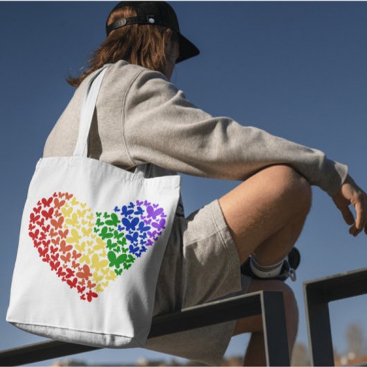 Pride Butterfly Herd - LGBTQ+ Flaggenfarben Tragetasche