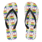 Pride Cat Flip Flops Badesandalen (Fußbett)