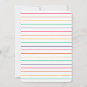 Pride Celebration | LGBTQ Gay Modern Rainbow Party Einladung (Rückseite)