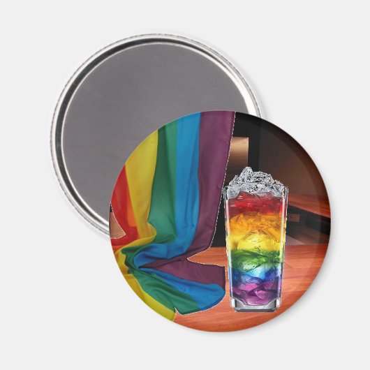 Pride Cocktail Magnet (Vorderseite/Rückseite)