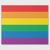 Pride | Colorful Rainbow Design Geschenkpapier (Flach)