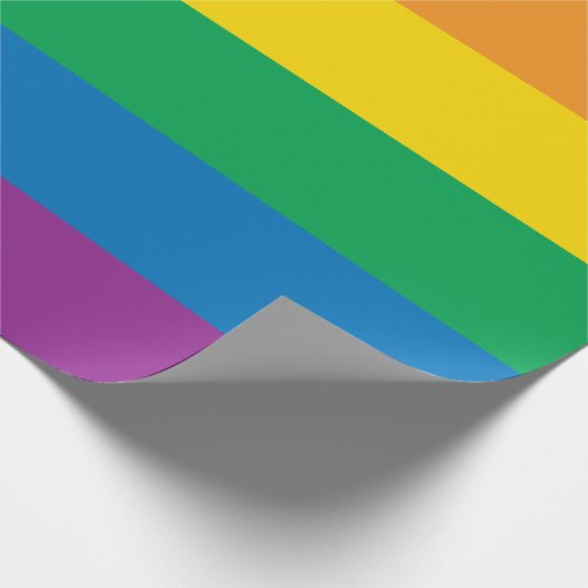 Pride | Colorful Rainbow Design Geschenkpapier (Ecke)