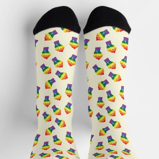 Pride Colors LGBTI Socken (Oben)