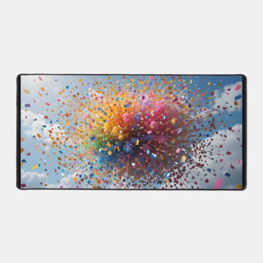 Pride Confetti Celebration Schreibtischunterlage (Vorderseite)
