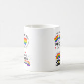 Pride Day Rainbow Heart Kaffeetasse (Mittel)