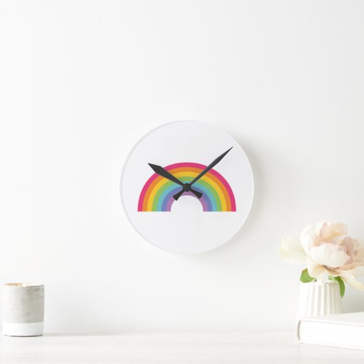 Pride Day Rainbow Runde Wanduhr (Zuhause)