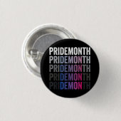 Pride Demon Bisexual Bi Pride Monat LGBTQ Gay Lesb Button (Vorne & Hinten)