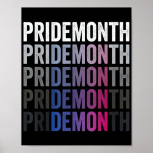 Pride Demon Bisexual Bi Pride Monat LGBTQ Gay Lesb Poster