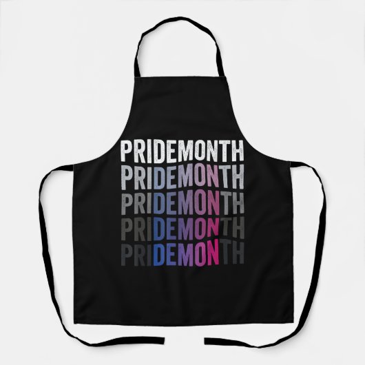 Pride Demon Bisexual Bi Pride Monat LGBTQ Gay Lesb Schürze (Vorderseite)