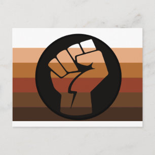 Pride der People of Color (POC) Postkarte