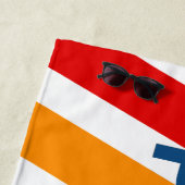 PRIDE Diagonal Rainbow Stripes Strandtuch (Beispiel)