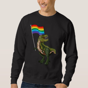Pride Dinosaur Lgbt Gay Lesbian Transgender Trans Sweatshirt