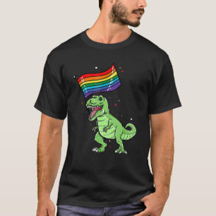 Pride Dinosaur Lgbt Gay Lesbian Transgender Trans T-Shirt