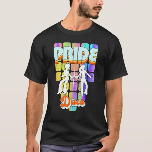 Pride Disco Ladys Rainbow Boogie Dance 70er F T-Shirt (Vorderseite)