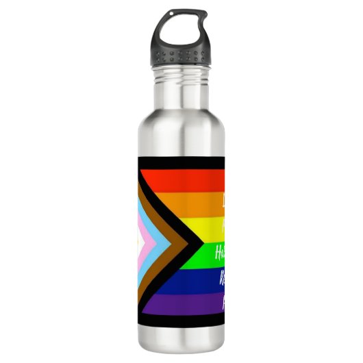 Pride Edelstahlflasche (Vorderseite)