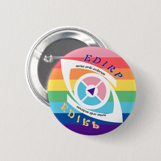 Pride EDIRP Illuminati Logo Button (Vorne & Hinten)