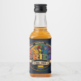 Pride Est. 1969 Alkoholflaschenetikett