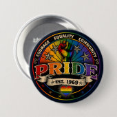 Pride Est. 1969 Button (Vorne & Hinten)