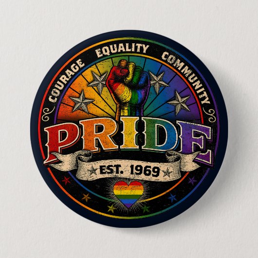Pride Est. 1969 Button (Vorderseite)