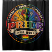 Pride Est. 1969 Duschvorhang (Vorderseite)