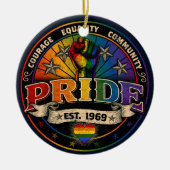Pride Est. 1969 Keramik Ornament (Vorne)