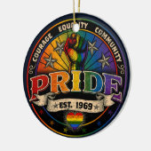 Pride Est. 1969 Keramik Ornament (Links)