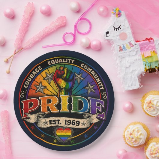 Pride Est. 1969 Pappteller (Party)