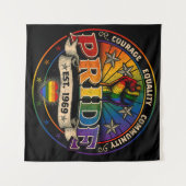 Pride Est. 1969 Wandteppich (Vorderseite (Horizontal))