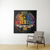 Pride Est. 1969 Wandteppich (Beispiel)