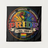 Pride Est. 1969 Wandteppich (Vorderseite)