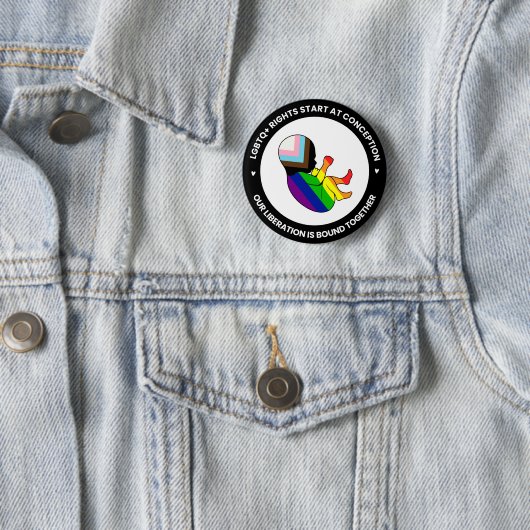 Pride Fetus Button (rund) (Beispiel)