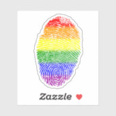 Pride Fingerprint Aufkleber (Blatt)