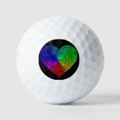 PRIDE Fingerprint Golf Balls Golfball (Vorderseite)