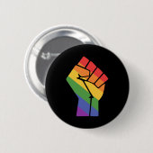 Pride Fist LGBT Design for Equality Button (Vorne & Hinten)